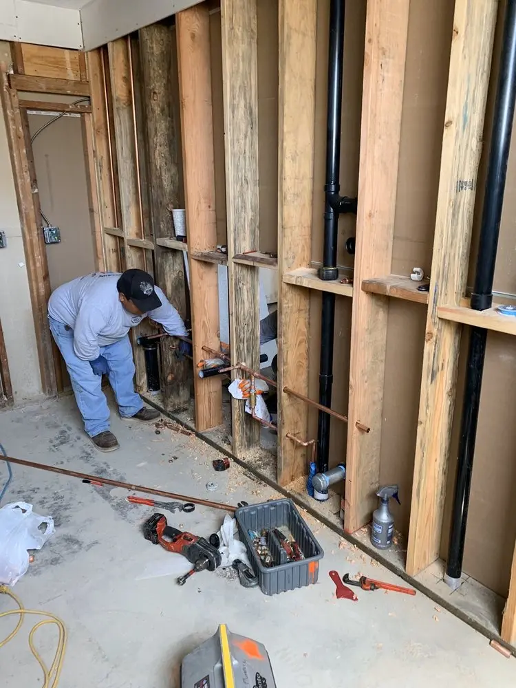 Commercial rough-in plumbing for Commercial Plumbing in Harvard Place - Eastlawn
